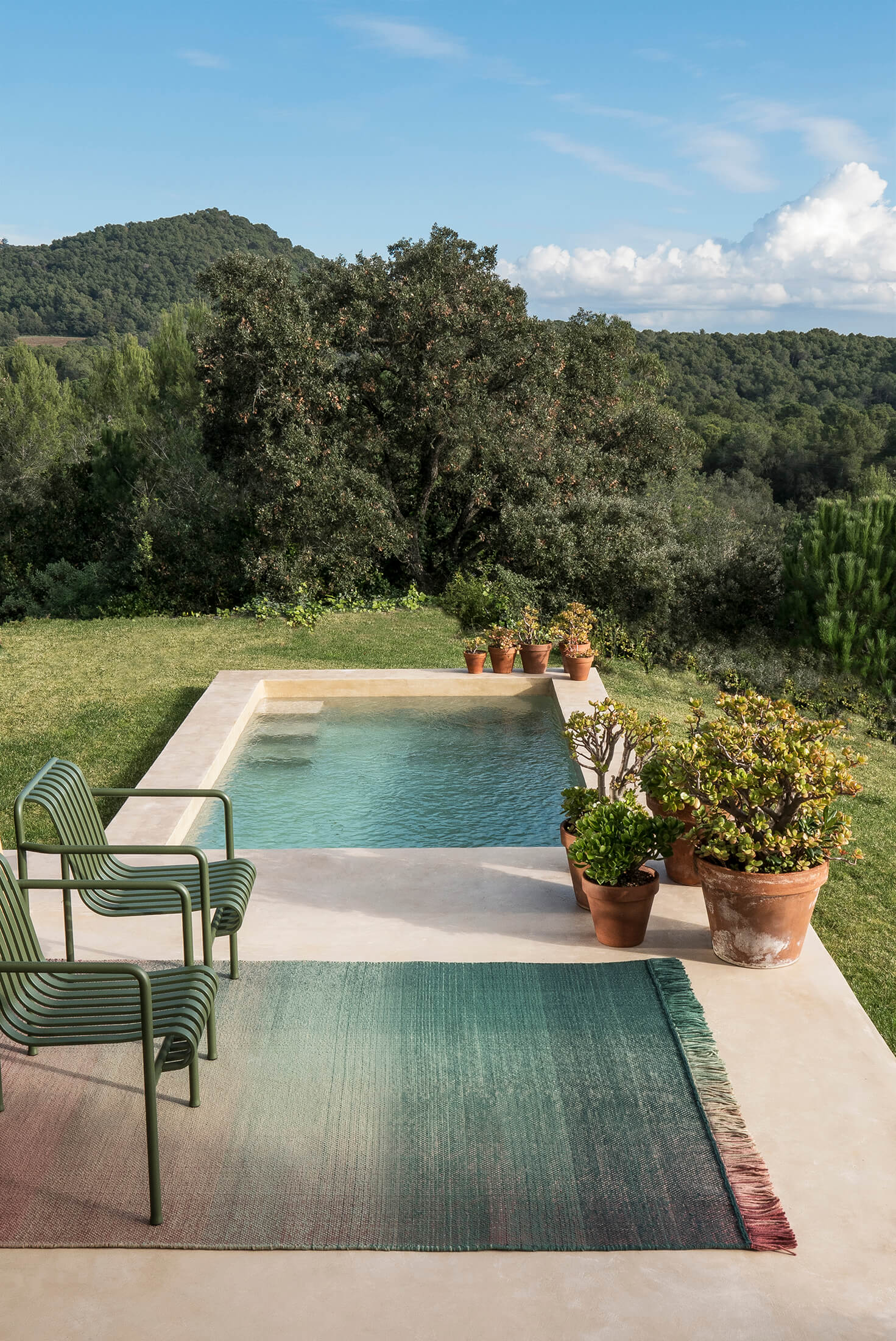 Outdoor Rug Ombre Gradient Pattern Shade Outdoor | Outdoor rugs with gradient - nanimarquina