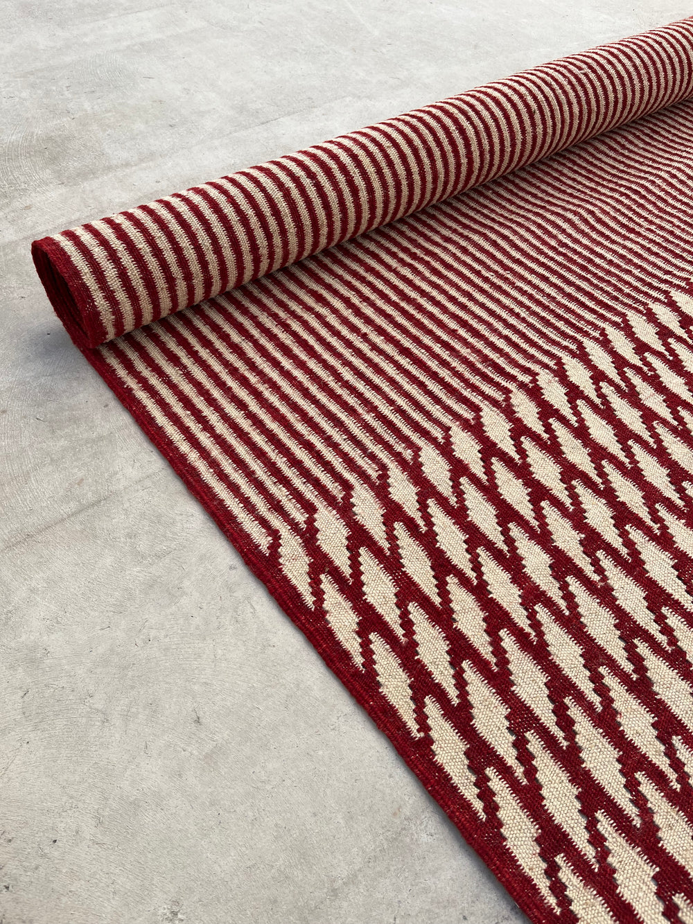 Alfombra Blur Rojo Circular Market