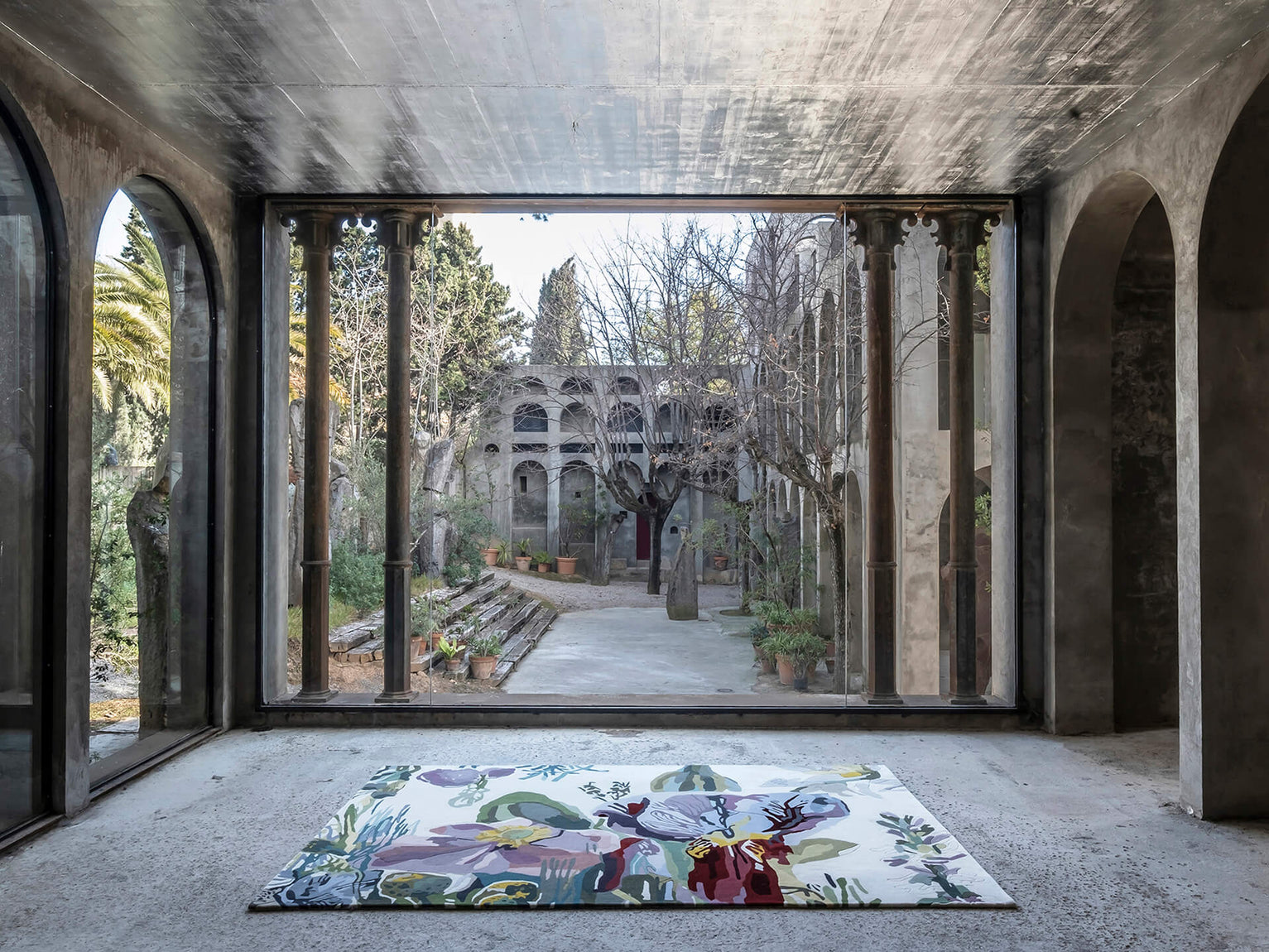 Flora Bloom 1 New Wool Area Rug by Santi Moix - nanimarquina