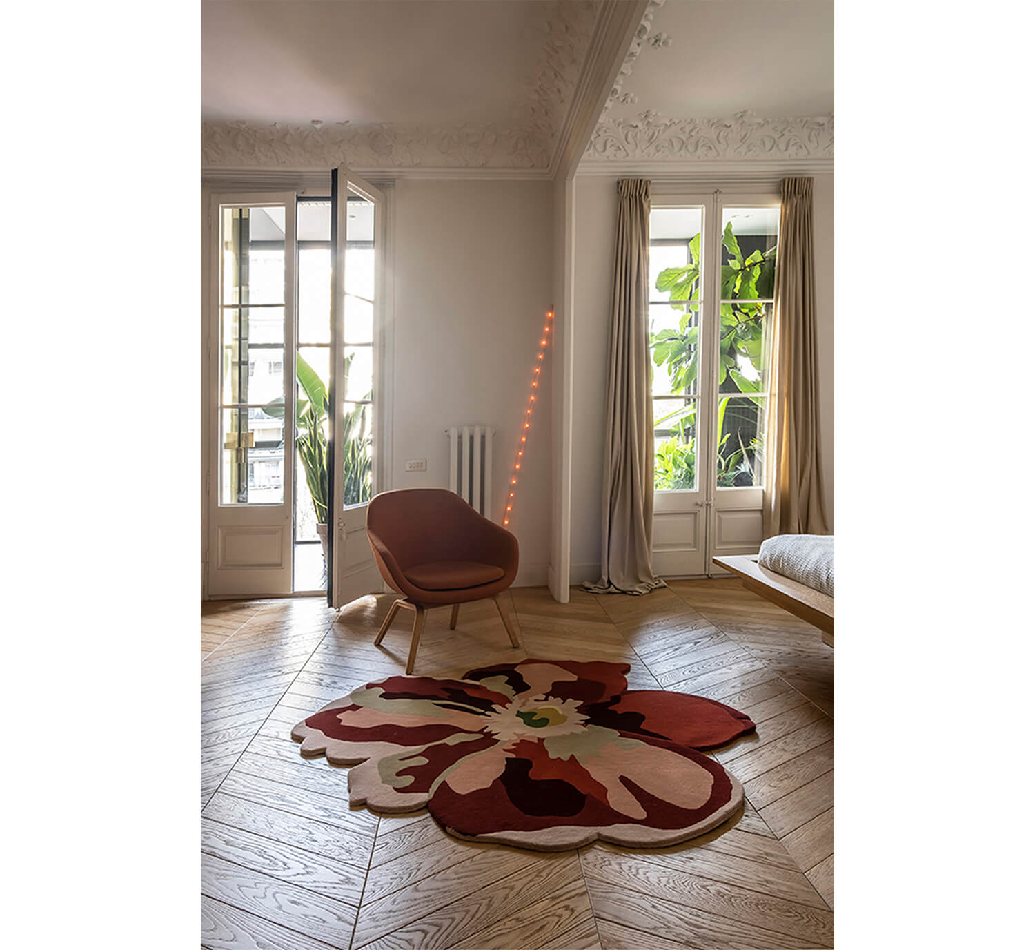 Flora Bloom 1 New Wool Area Rug by Santi Moix - nanimarquina